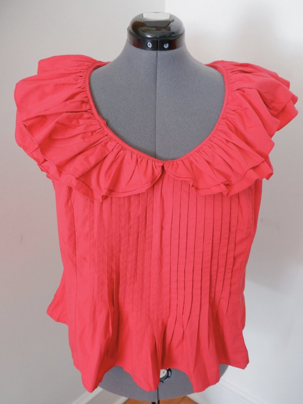 Anthropologie x Forever That Girl Pintucked Ruffle Top Plus Size 3X